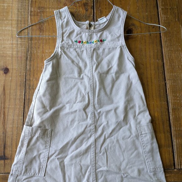 VINTAGE Girls Club Khaki Dress - Picture 1 of 3